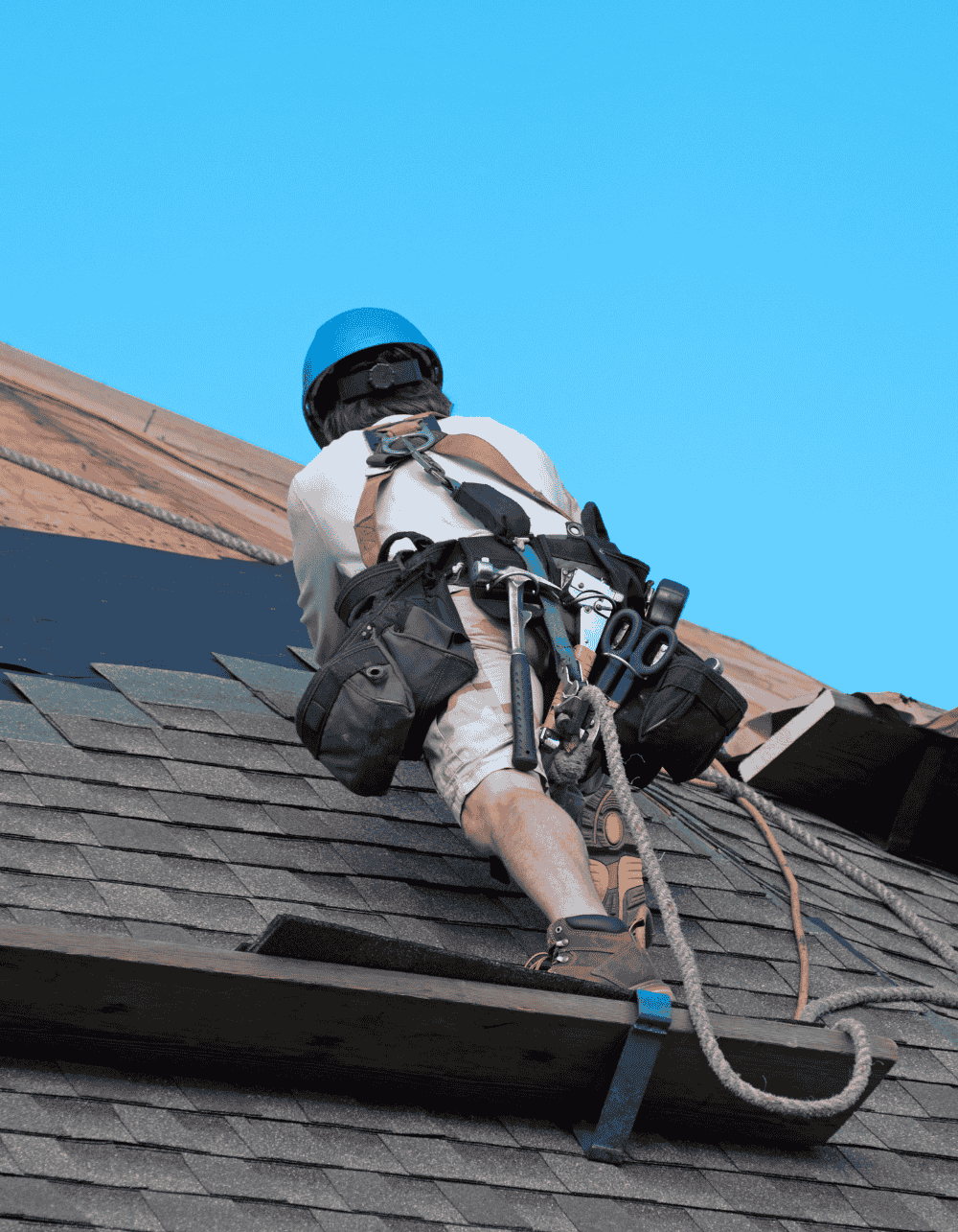 Right Way Roofing OC team working on residential and commercial roofing projects in Orange County California